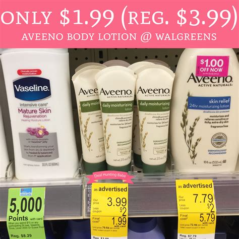 Only $1.99 (Regular $3.99) Aveeno Body Lotion @ Walgreens - Deal ...