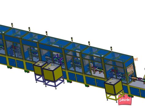 industrial 3D model paint line - MACHINE - WORLD