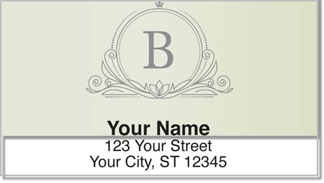 Monogram Address Labels