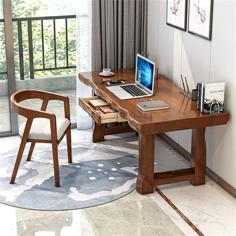 1200mm Modern Home Office Desk with Drawer Pine Wood Desk