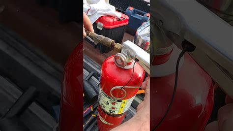 how to recharge a fire extinguisher 🧯 - YouTube