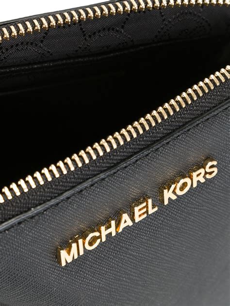 Lyst - Michael Michael Kors Cindy Makeup Bag in Black