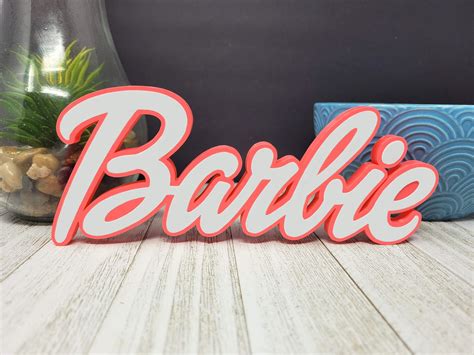 Barbie Logo Sign Pink Party Prop Decoration Backdrop Vintage - Etsy Canada