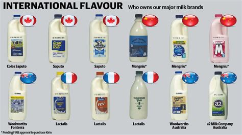 Milk in Australia: Which countries own our popular brands | Daily Telegraph