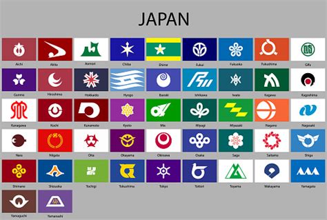 All Flags Prefectures Of Japan Stock Illustration - Download Image Now ...