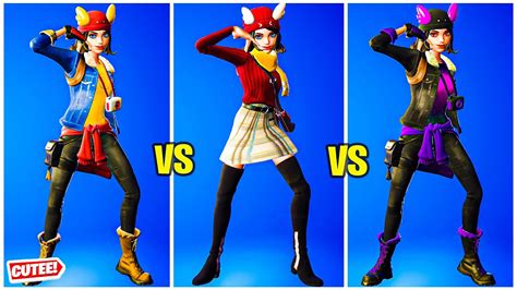 Fortnite Winter Wonder Skye Vs OG SKYE Skin Showcase 🍑 Very Cute 😘 Best ...