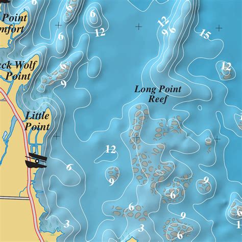 Depth Lake Winnebago Map