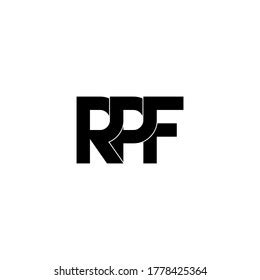 Rpf Letter Original Monogram Logo Design Stock Vector (Royalty Free ...