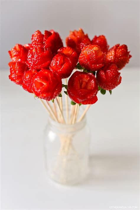 How to Make Strawberry Roses | A Fruit Bouquet DIY