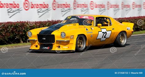 Camaro Muscle Car Racing Editorial Photography - Image: 27358722