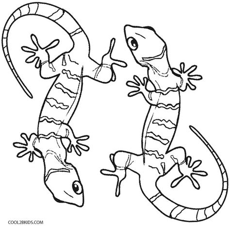 Effortfulg: Gecko Coloring Pages