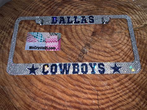 Dallas Cowboys Crystal Sparkle Auto Bling Rhinestone License Plate Frame with Swarovski Elements ...