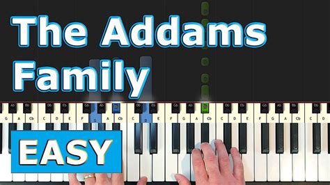 The Addams Family Theme - Piano Tutorial EASY - [Sheet Music] - Piano ...