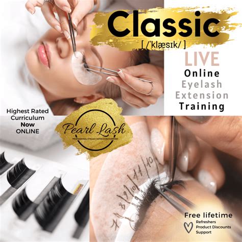 Online Instructor-Led Classic Eyelash Extension Training & Certification