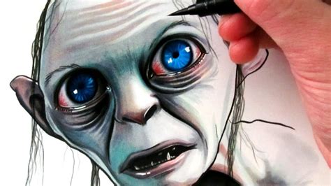 Let's Draw Gollum - FAN ART FRIDAY - YouTube