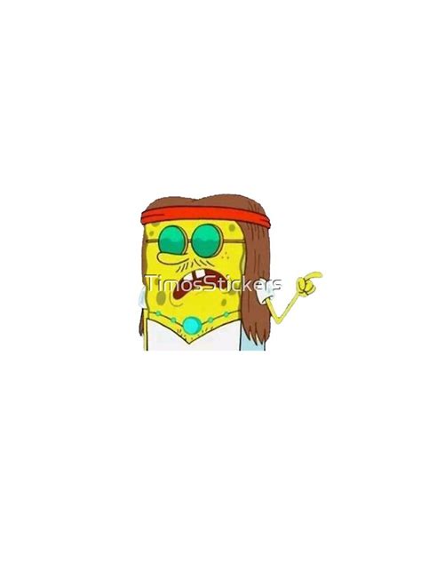 "hippie spongebob" iPhone Case & Cover by TimosStickers | Redbubble