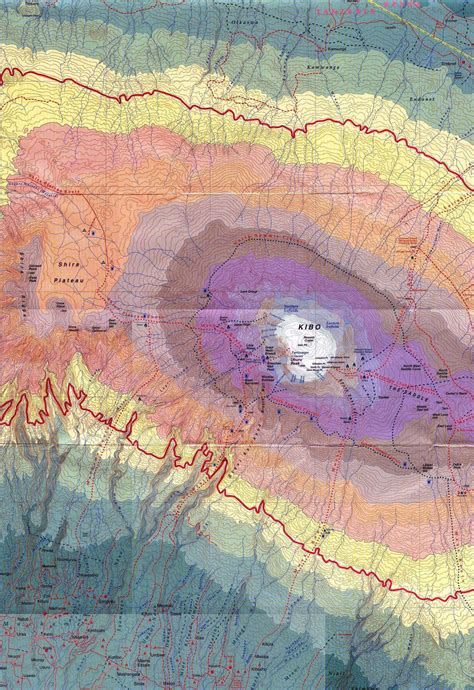 Kilimanjaro topography