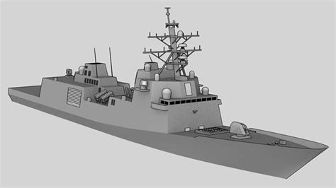 3D model FFG 62 Constellation class VR / AR / low-poly | CGTrader