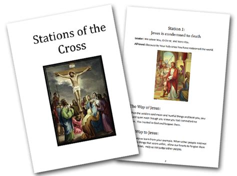 Stations of the Cross free printable booket for upper elementary and families | Stations of the ...