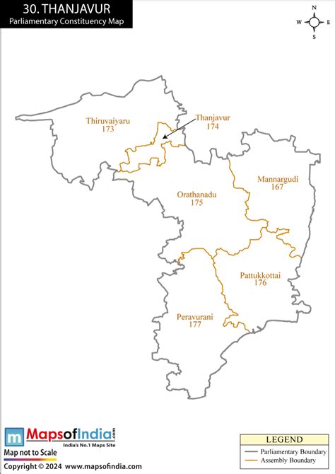 Thanjavur Parliamentary Constituency Map, Election Results and Winning MP