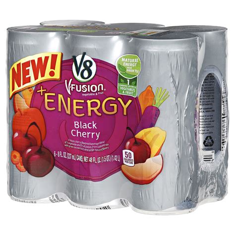 V8 +Energy Black Cherry Drink 6 ct; 8 fl oz | Shipt