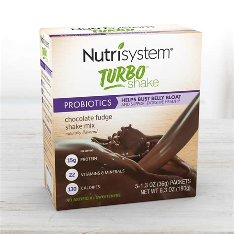 Nutrisystem Turbo Shake Mix, Chocolate, 1.3 Oz, 5 Packets - Walmart.com - Walmart.com