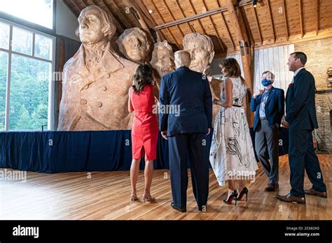 U.S. President Donald Trump and First Lady Melania Trump tour the ...