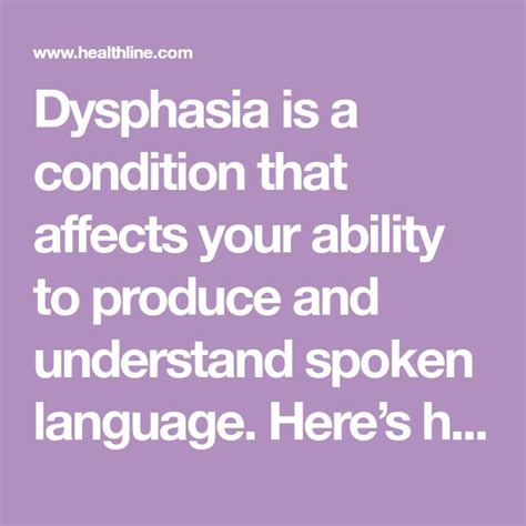 Dysphasia vs. Aphasia: What’s the Difference? | Aphasia, Understanding, Language