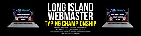 Typing Championship - Long Island Webmaster