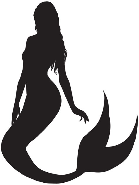 Ariel Mermaid Silhouette Clip art - Mermaid Silhouette PNG Clip Art png download - 6028*8000 ...