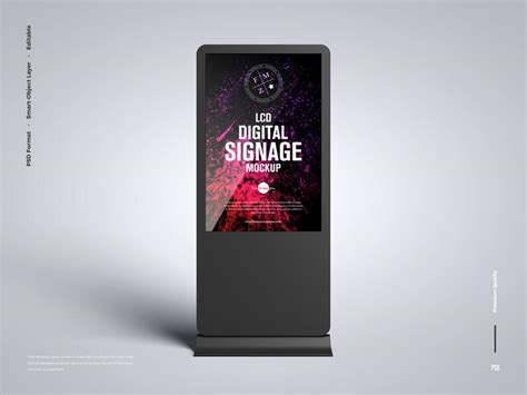 LCD Digital Signage Free Mockup – FreeMockup