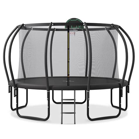 CITYLE Trampoline 12FT 14FT 15FT 16FT Trampoline with Enclosure for Adults and Kids, 1500lbs ...