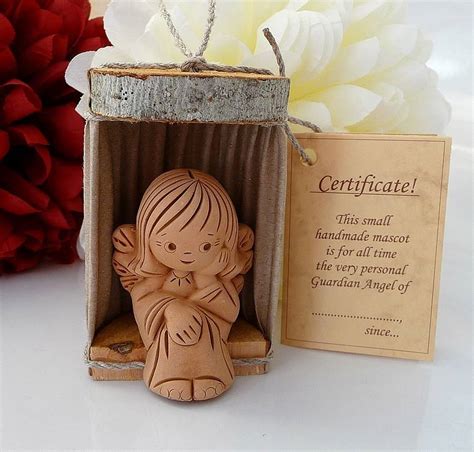 Ceramic Guardian Angel By Natural Gift Store