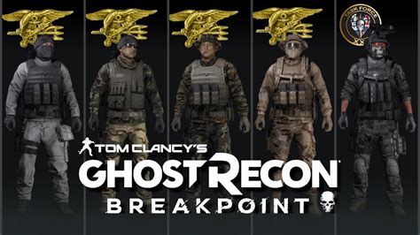 Ghost Recon: Breakpoint - Fictional Uniforms - SOCOM (1, 2, 3), TF21 ...