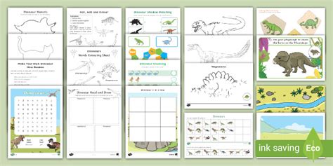 Dinosaur Activity Pages | Primary Resources - Twinkl