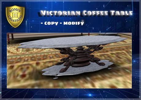 Second Life Marketplace - Victorian Coffee Table