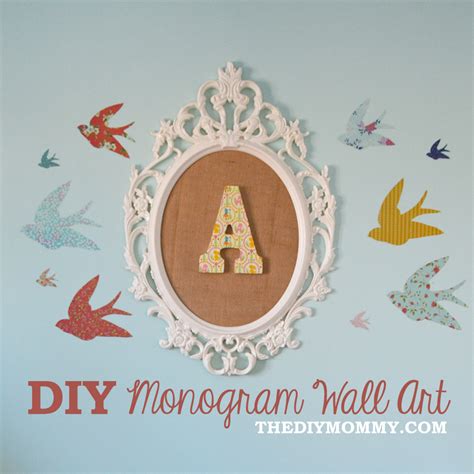 Make DIY Monogram Wall Art for a Nursery | The DIY Mommy