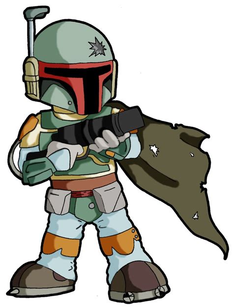 boba fett with gun - Clipart World