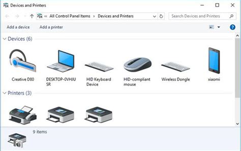 Windows 10 Devices And Printers Icons