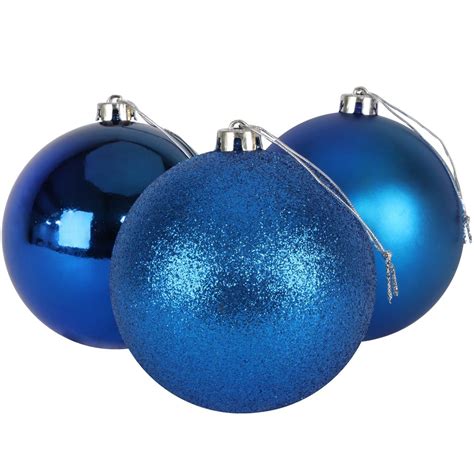 3-150mm Extra Large Baubles - Shiny, Matte & Glitter Design - Christmas ...