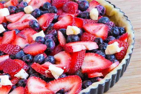 Homemade Blueberry and Strawberry Tart Recipe