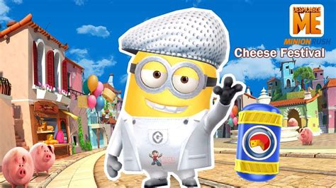 Minion Rush - Singer Minion Costume - Cheese Festival Time In Freedonia ... | Minion costumes ...