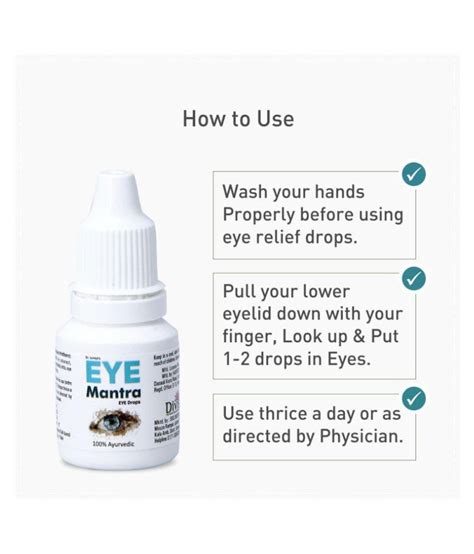 Buy Eye Mantra Eye Drop - Ayurvedic Eye Relief Drop 10ml, Pack of 4 (Helpful in Cataract ...