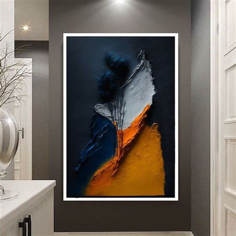 Blue Orange Wall Art - Etsy