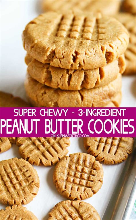 3-Ingredient Peanut Butter Cookies - Yummi Haus