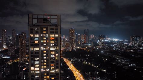 Cinematic Aerial View Of Mumbai's Downtown Stock Footage SBV-348571563 ...