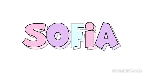 Sofia Logo | Free Name Design Tool from Flaming Text