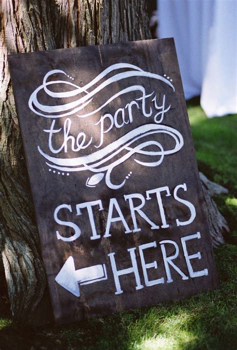 Sign informing guests where to enter for private party #diypartysigns | Vintage garden parties ...