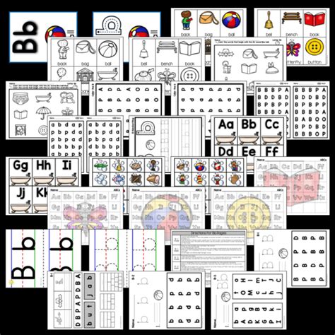 Letter Bb Activities HMH Structured Literacy OG Printables Center Kinder - Sharing Kindergarten