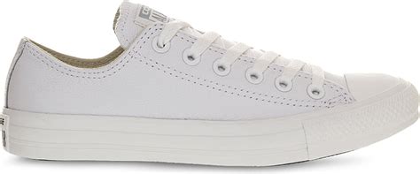 Converse All Star Low-top Leather Trainers in White for Men | Lyst